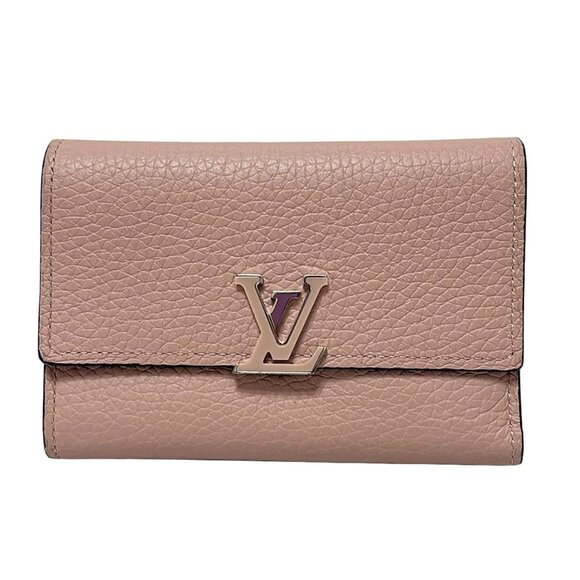 Authentic LOUIS VUITTON Portefeuille Curieuse Compact Capuccines br452-122525